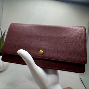 Fossil leather long wallet